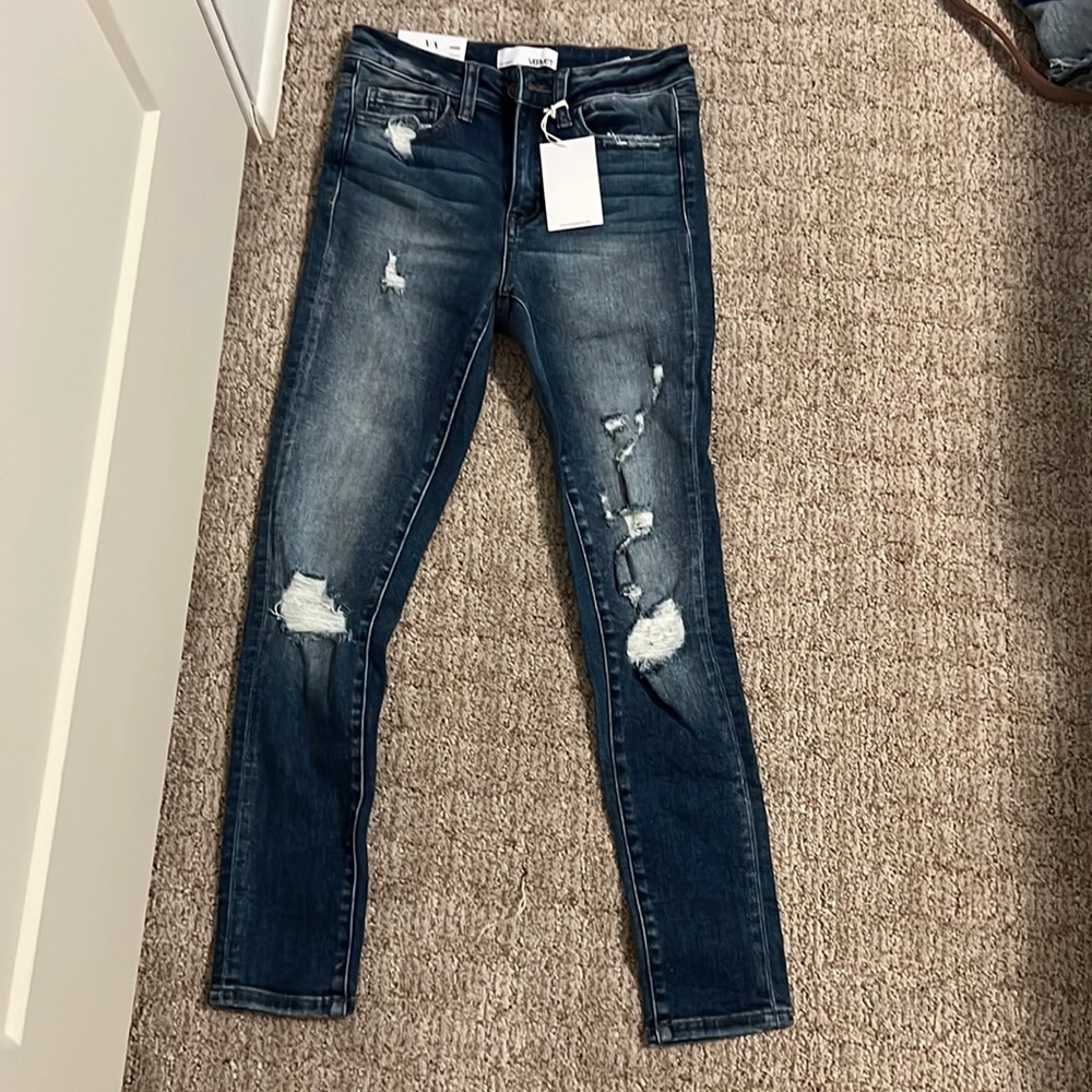Vervet mid-rise skinny jeans, size 26